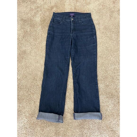NYDJ Not Your Daughter's Jeans Medium-Wash Denim Jeans Bootcut Boyfriend, Size 4 - Picture 1 of 8